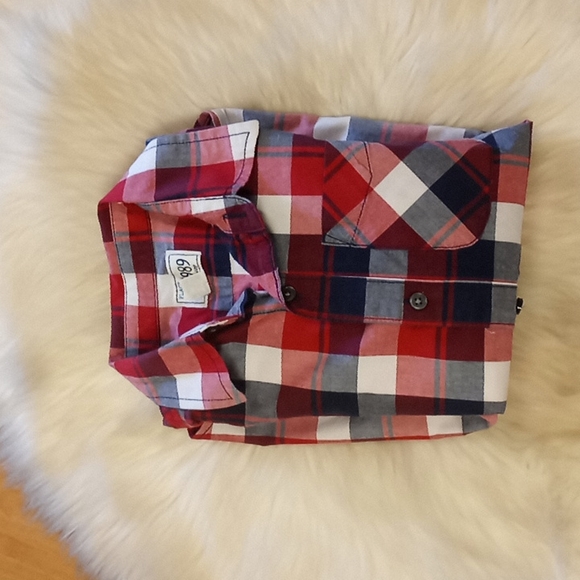 TCP Red Plaid Button Down  Shirt-10/12 - Picture 9 of 9